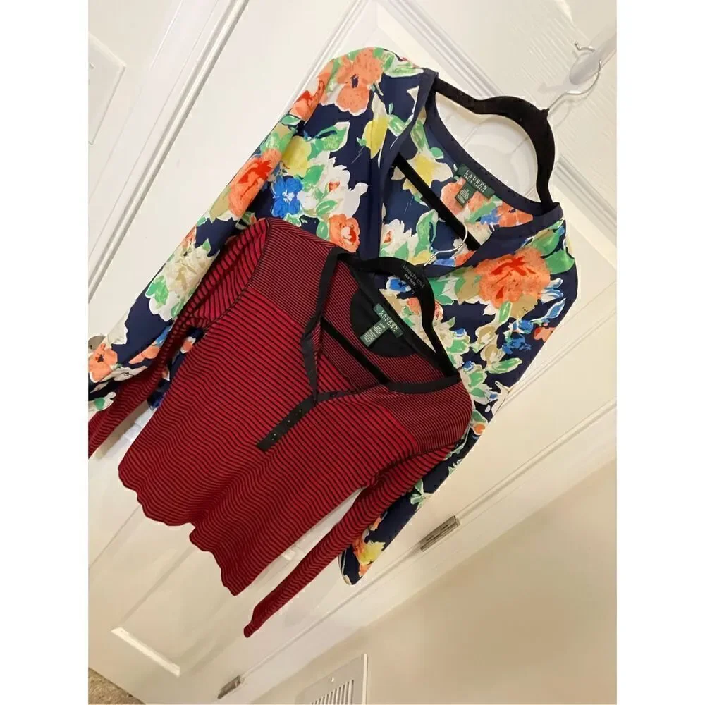 Lauren Ralph Lauren women’s bundle lot blouse long sleeve size medium